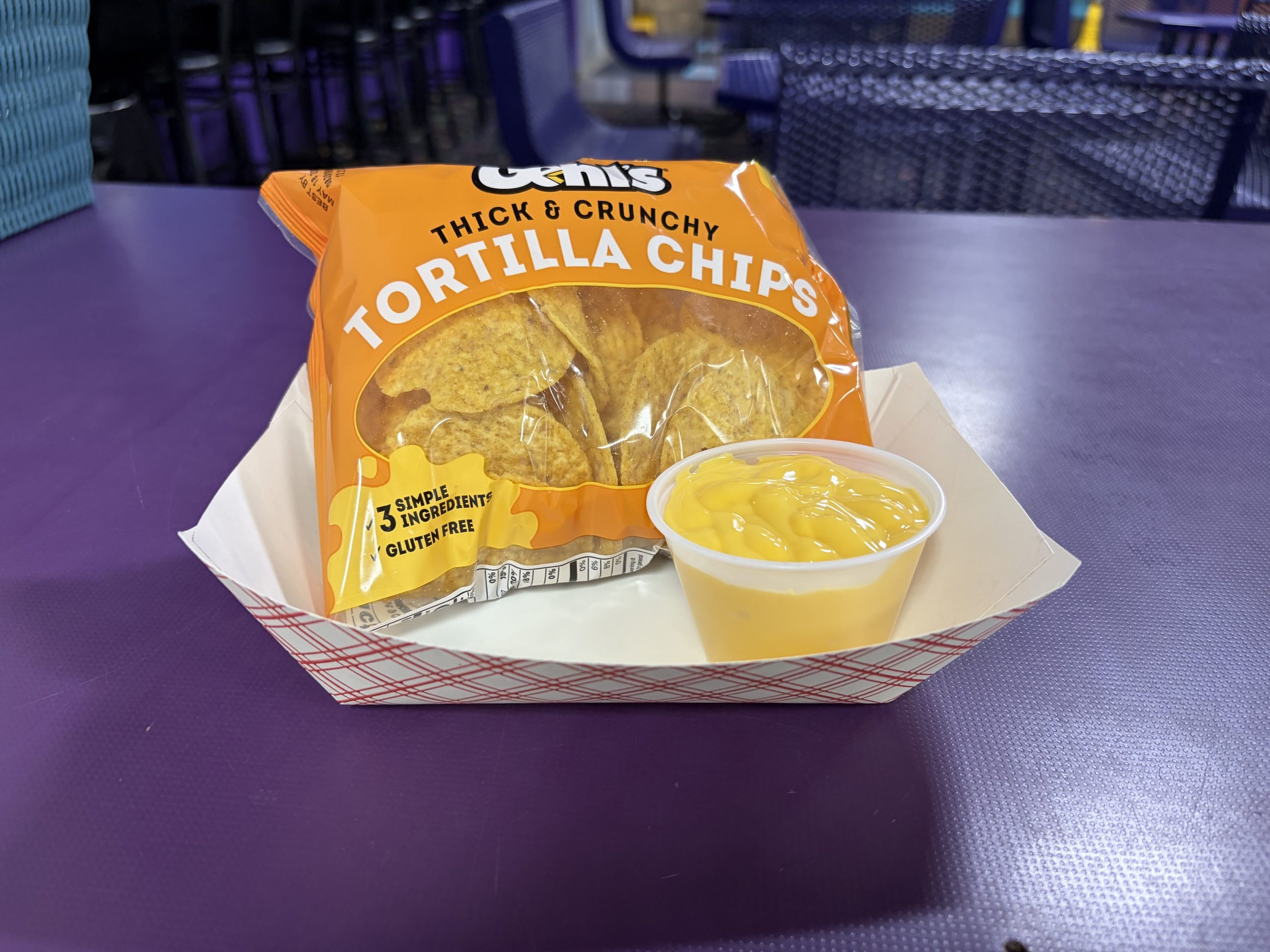 Nachos and Cheese $4.00