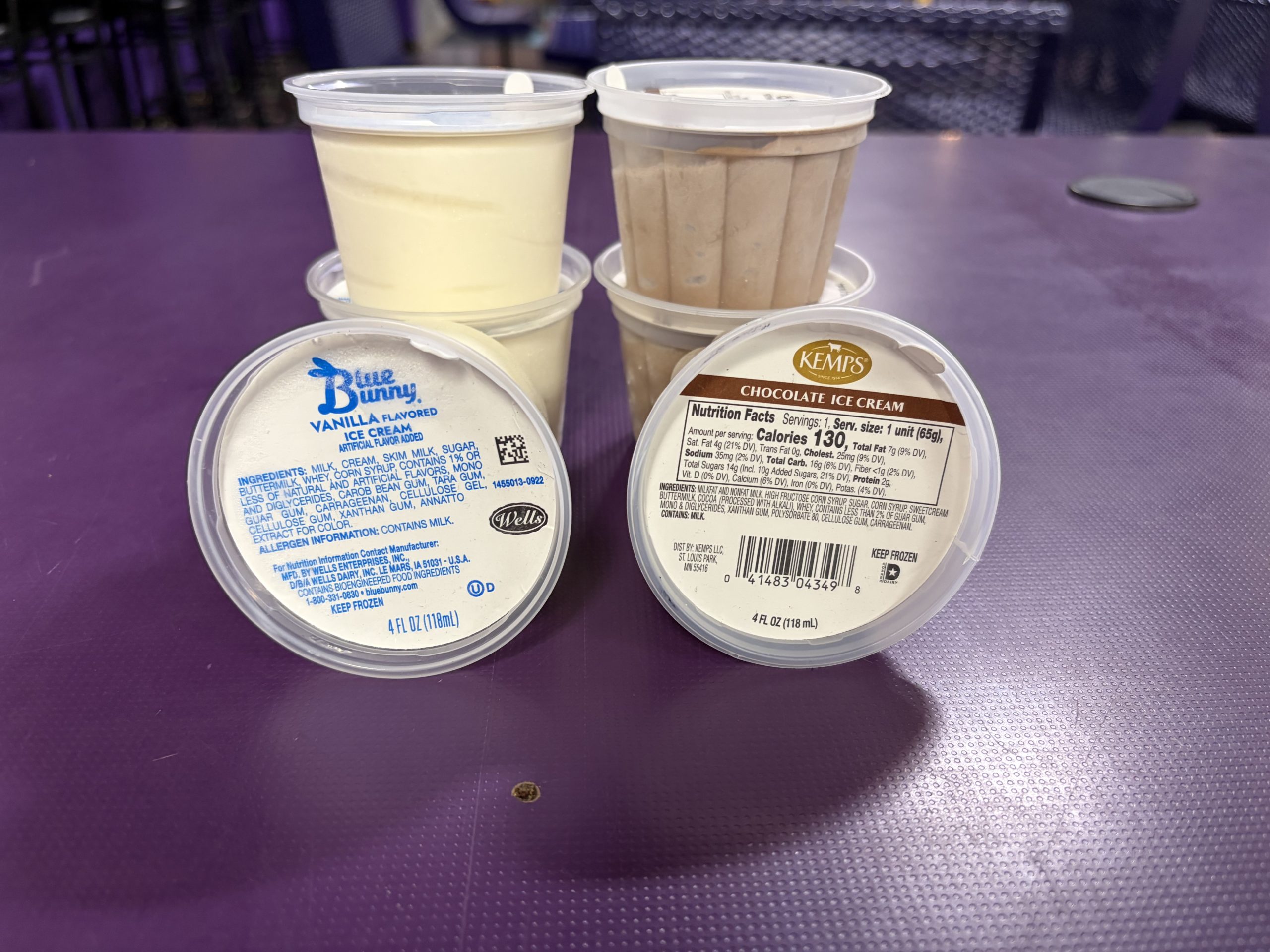 Ice Cream Cups $3.00